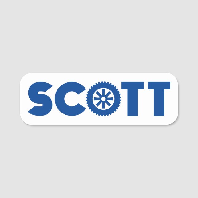 Porte-nom Tête Scott Petrol (Devant)
