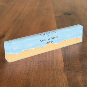Porte-nom Thème de Beach Realtor