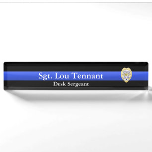 Porte-nom Thin Blue Line