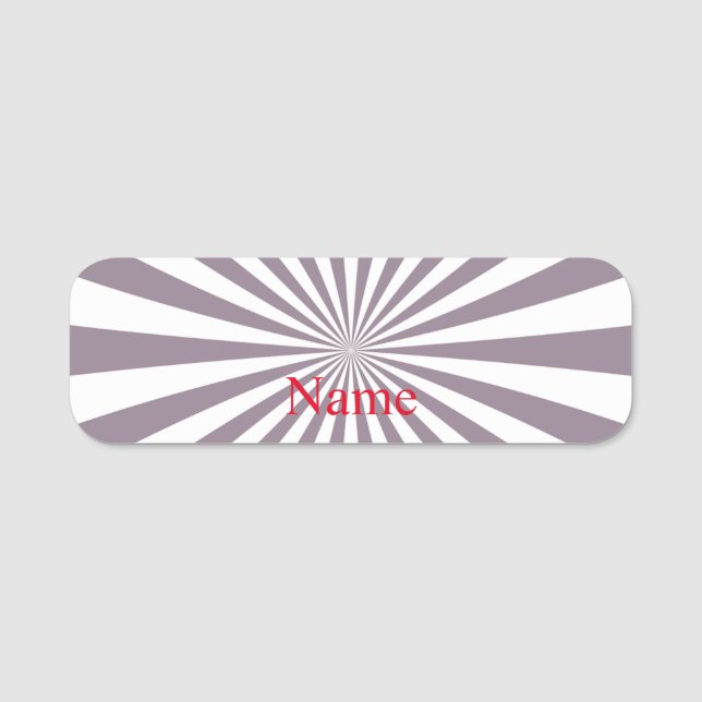 Porte-nom Thunder_Cove de Starburst Abstrait (Devant)