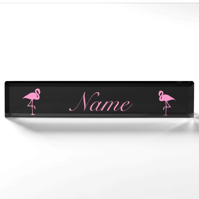 Porte-nom Thunder_Cove Flamant rose rose (Devant)