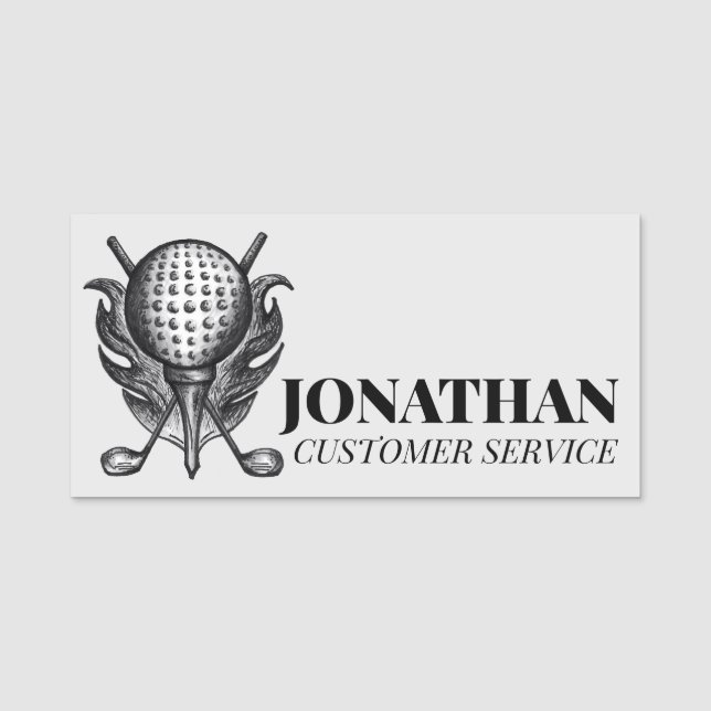 Porte-nom Tournoi de bienfaisance de tournoi de golf de Styl (Devant)