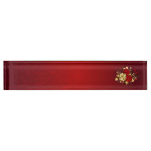 Porte-nom Trois Roses de bijoux