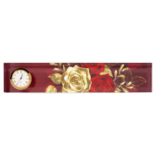 Porte-nom Trois Roses de bijoux