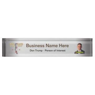 Porte-nom Trump Gold Presidential