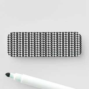 Porte-nom un arrière - plan noir et blanc avec beaucoup de p