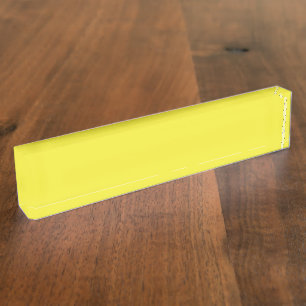 Porte-nom Un dégradé qui se mélange du jaune à l'orange, la