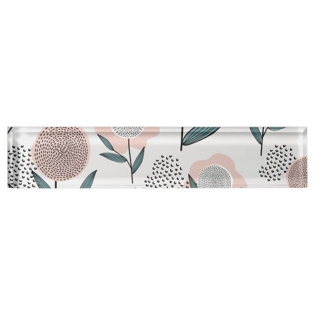 Porte-nom Un rose (Devant)