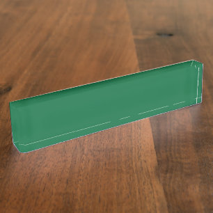 Porte-nom Une feuille verte vif avec des veines distinctes e
