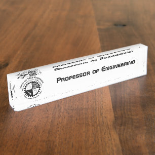 Porte-nom Union des ingénieurs fous
