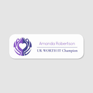 Porte-nom UR Worth It Name Tag