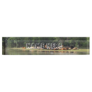 Porte-nom Vache