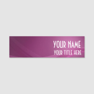 Porte-nom Vague Lilac Moderne Simple