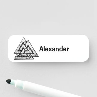 Porte-nom Valknut~ (Wavy)