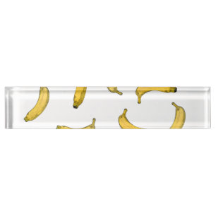 Porte-nom Version de croquis de motif Banana