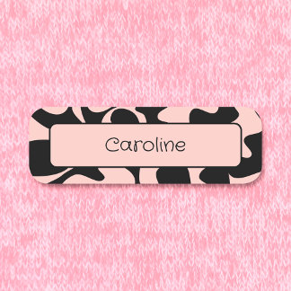 Porte-nom Vêtements magnétiques créatifs Pastel Blush Rose N