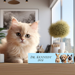 Porte-nom Vétérinaire DVM chien lapin chat chaton