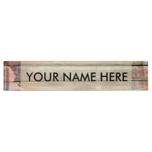 Porte-nom Vieux bois rustique bateau en bois plank