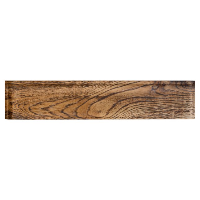 Porte-nom Vieux regard du bois de grain (Devant)