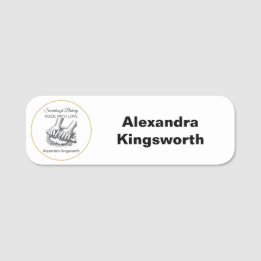 Porte-nom Vintage retro handmade Sourdough bakery for baker 