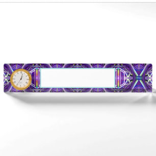 Porte-nom Violet W3