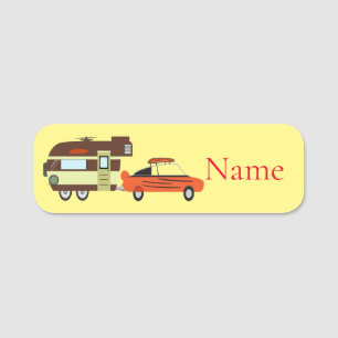 Porte-nom Voiture Vintage et Camper Thunder_Cove
