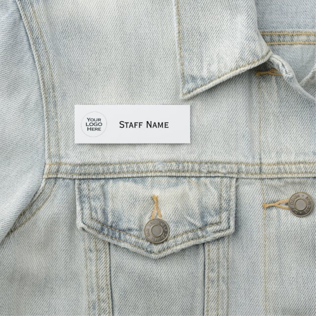 Porte-nom Votre logo ici - Logo personnalisé professionnel (En situation)