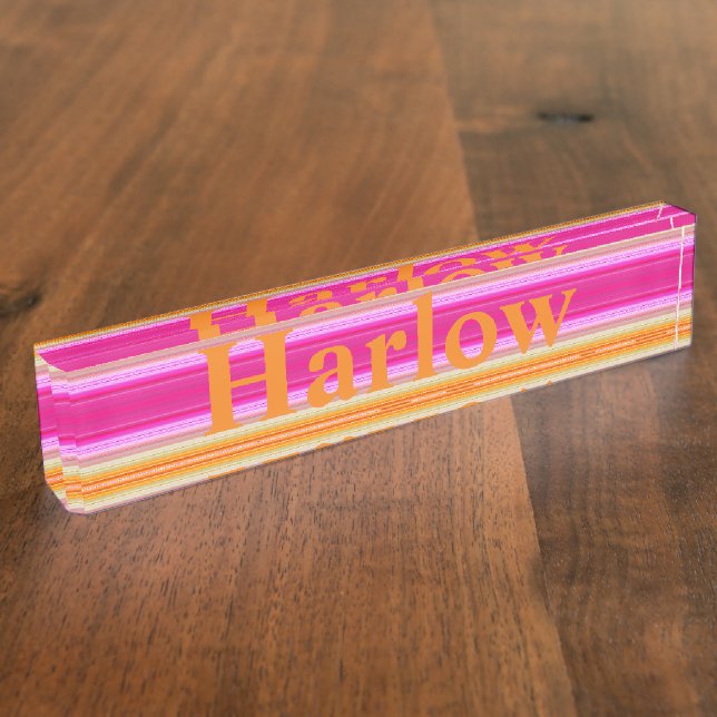 Porte-nom Votre plaque signalétique personnalisée - Vibrant  (Taille)