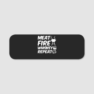 Porte-nom Whiskey de feu de viande Répétition Drôle de dir