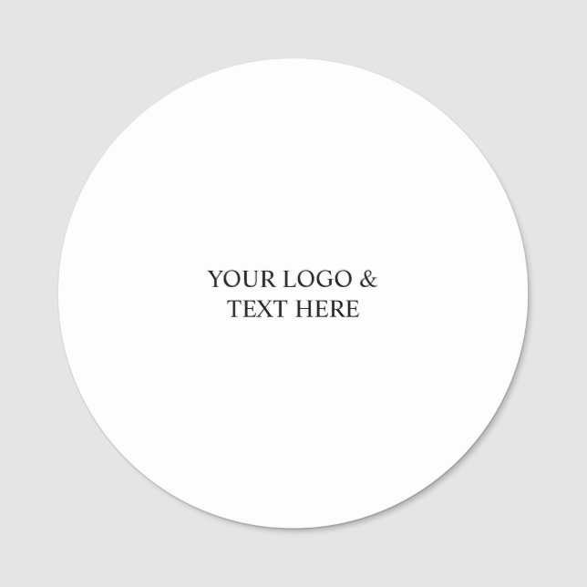 Porte-nom White Personalized – Your Logo & Text Here (Devant)