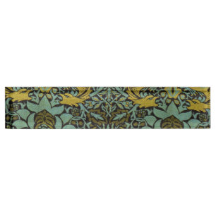 Porte-nom William Morris Peacock Dragon Fond d'écran
