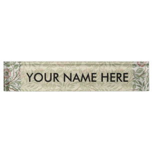 Porte-nom William Morris Sweetbrie Floral Art Nouveau