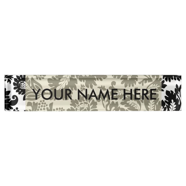 Porte-nom William Morris Venetian Damask Brocade (Devant)