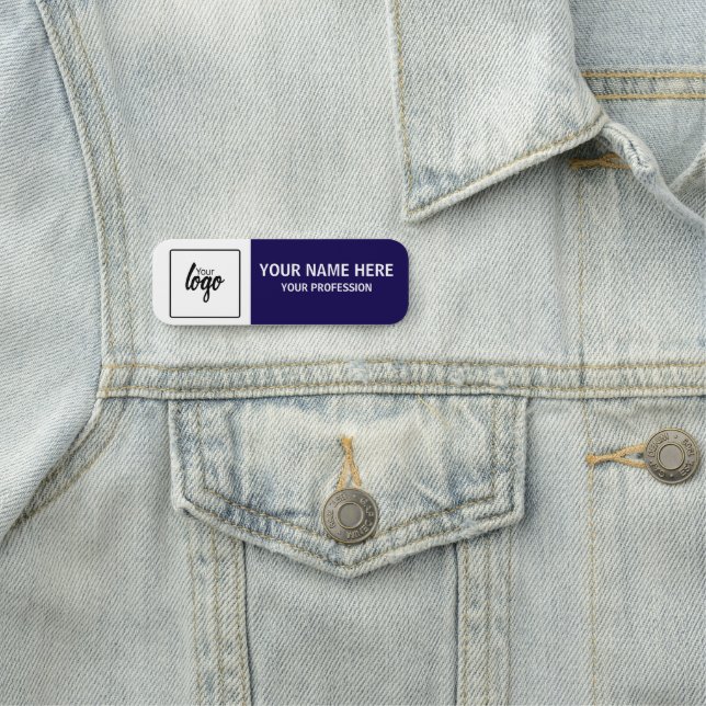 Porte-nom Your Logo and Name Personalized Employee (En situation)