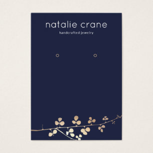 Porte-oreille bleu marine de la Branche d'or cool