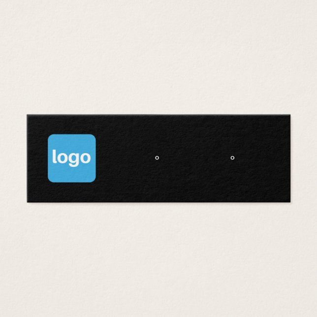 Porte-oreille en petit logo noir (Devant)
