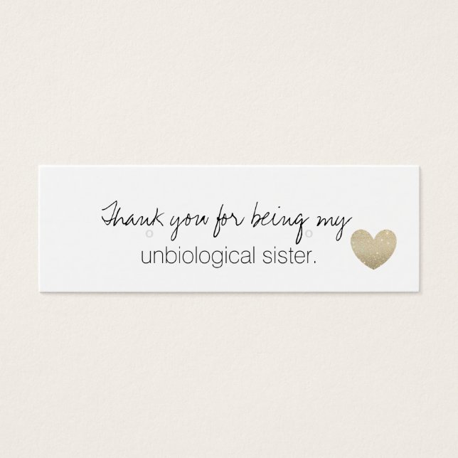 Porte-oreille/Merci - Soeur non biologique Fab (Devant)