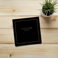 Porte-oreille noir bordure or