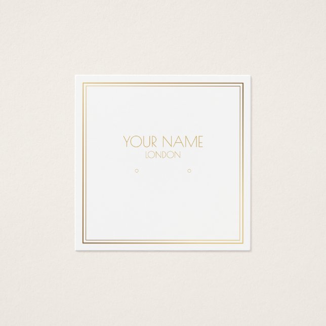 Porte-oreilles à bordure effet or (Devant)