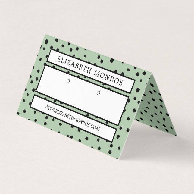 Porte-oreilles pointillé, Carte d'affichage pour b (Devant)