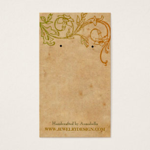 Porte-oreilles vintage Floral Cartes de bijoux per
