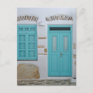 Porte Turquoise - Carte postale d'architecture cyc