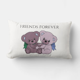 Porte un coussin Lumbar "Friends Forever".