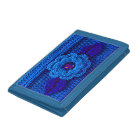 Bleu Feuille Fleur Crochet Artiste Imprimer