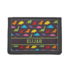 Dinosaures colorées Motif des silhouettes, nom des