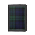 Plaid de tartan noir écossais traditionnel de