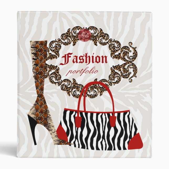 Portefeuille de Classeur de mode Zebra Purse Boot  (Devant)