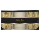 Faux Diamond caramel Black Gold Imprimer Portefeui