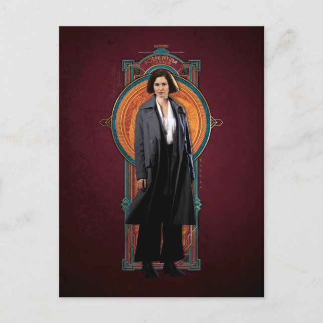 PORTENTINA GOLDSTEIN™ Art Deco Panel Postcard (Front)