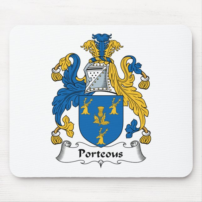Porteous Family Crest Mouse Pad (Front)
